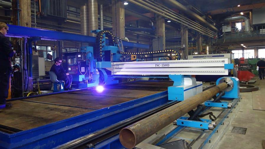 Máy cắt tấm và ống điều khiển CNC của AMG model FSC